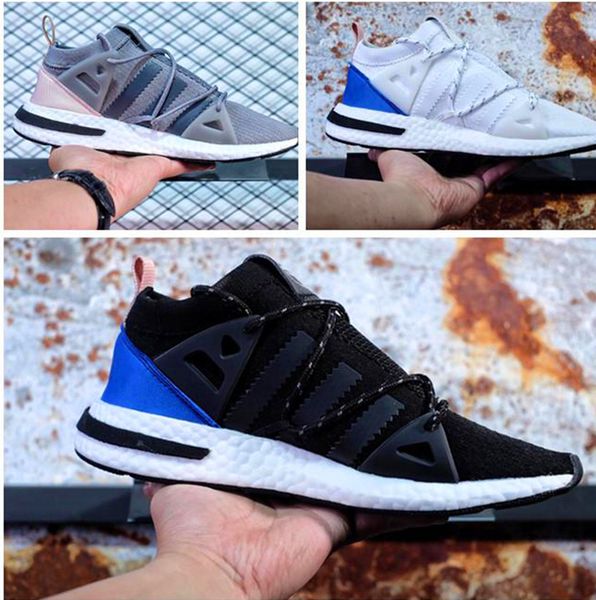 

2019 Ultra Boost Cushioning Running Shoes Originals Arkyn Boost Stretch Fabric Breathable Real popcorn with straps Sports Sneakers EUR5.5-10