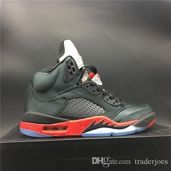 

box with 2019 mens basketball shoes sneakers 5s black red for men brand designer sports shoes size us7-13
