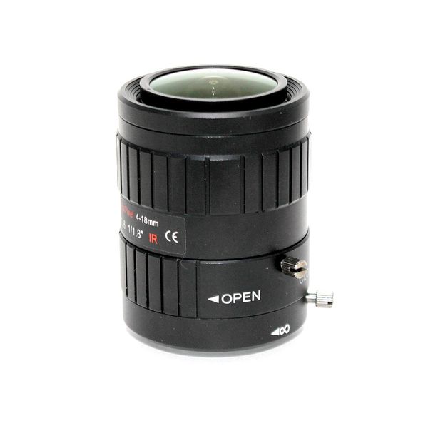 IP-камера Объектив 3МП C-Mount Lens 4-18mm Руководство переменного фокусного расстояние DC автодиафрагма HD CCTV объектив 1 / 1,8