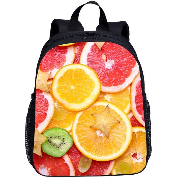 

13-дюймовый фрукты тыквы детский сад школьный рюкзак сумка дети schoolbag малышей рюкзак студент сумка прекрасный