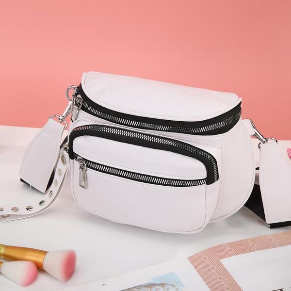 

простая твердая сумка-мессенджер женщины большой емкости искусственная кожа мульти-карман плечо crossbody сумка для отдыха и путешествий