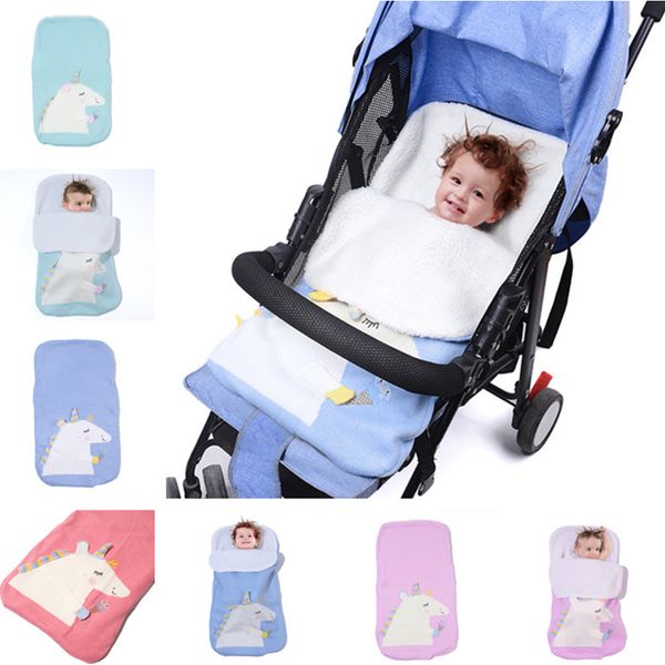 

baby button knitted sleeping bags newborn stroller sleeping bag toddler autumn winter wraps swaddling 4 colors 10pcs t1i1087