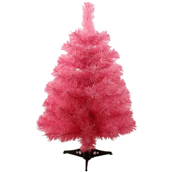 

60cm artificial christmas tree with plastic stand holder base for christmas home party decortaion (pink