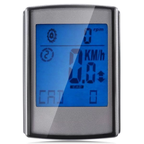 

multifunctional 2 in 1 bicycle computer water resistant wireless lcd backlight bicycle computer odometer speedometer velometer