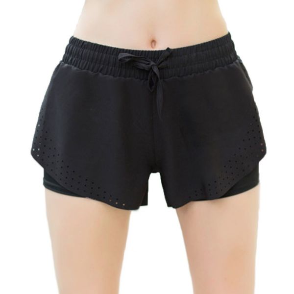 

compression leggings with drawstring quick-dry sport shorts fitness running trousers gym sports shorts, White;black