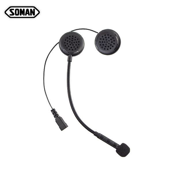 

soman bluetooth headset motorcycle helmets headphone wireless casco micriphone control mp3/4 radio sm-m1