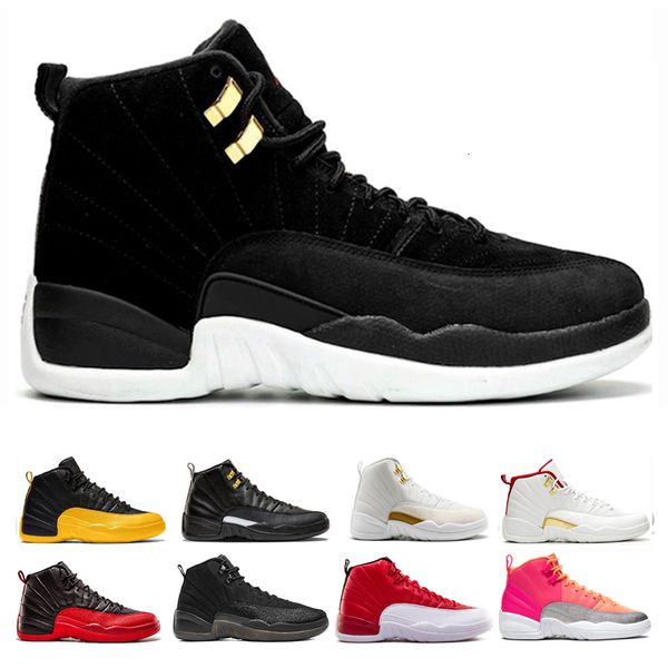 

12s mens basketball shoes 12 quality reverse taxi gym red game royal university gold dark grey punch michigan sport trainers sneaker