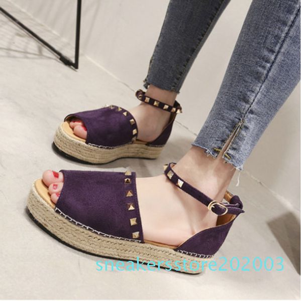 

2019 large size sandals women's flat shoes summer summer women flat s03, Black