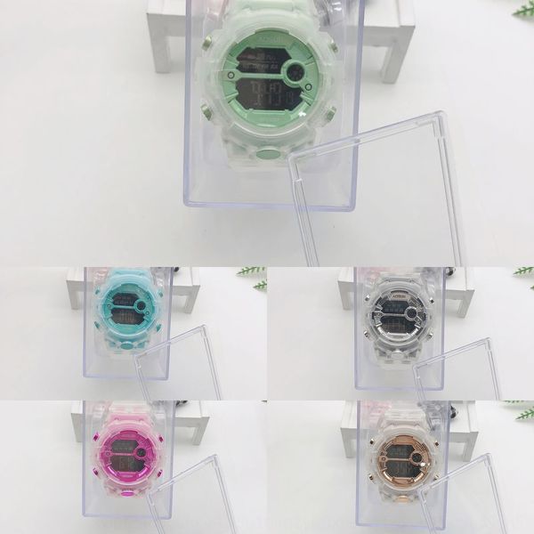

r9b66 tiktok ins wind electron electron matcha green multifunctional waterproof electronic watch new elements harajuku wind electronic watch, Blue