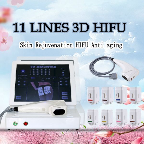 

портативные 10000 снимков 11 линий hifu 3d подтяжки лица для удаления морщин тела оборудование для похудения ce / dhl