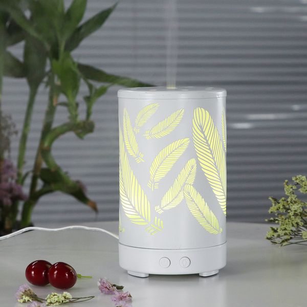 

100ml led light humidifier iron essential oil for aromatherapy diffusers home car humidifier mini ultrasonic diffuser