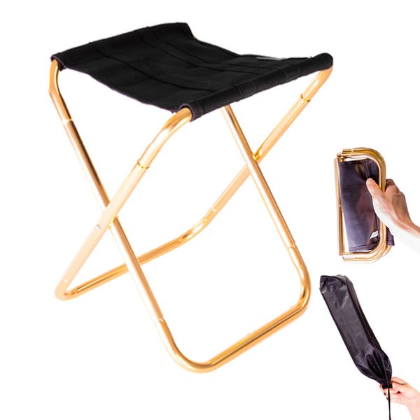 

outdoor folding chair portable train stool small chairs 300g al hand chair camping furniture red blue orange gray black stool