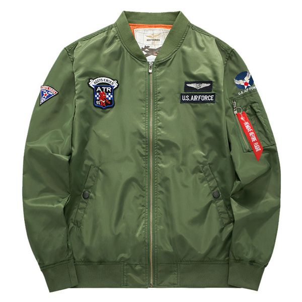 

new fashion ma1 thin spring autumn army green motorcycle ma-1 flight jacket pilot men bomber jacket,8902, Black;brown