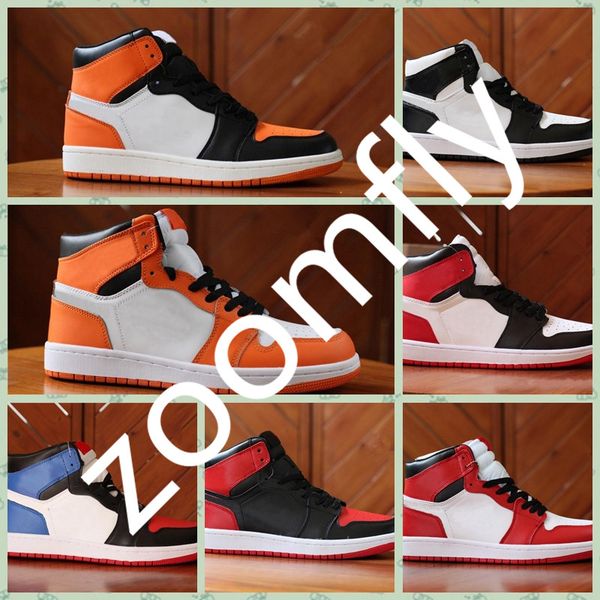

j001ha 2019 1 mid high og outdoor shoes shadow bred red blue toe men women 1s shattered backboard sneakers size36-45