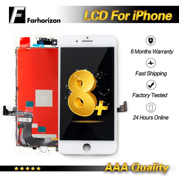 

For iphone 8 plu black lcd creen panel grade a lcd di play good workingtouch creen digitizer a embly replacement hipping