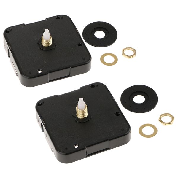 

2xdiy quartz clock movement / mechanism silent motor black clock repair part