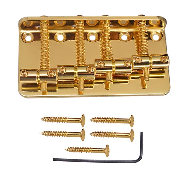 

4 string hardtail fixed bridge for precision jazz bass spare parts (gold