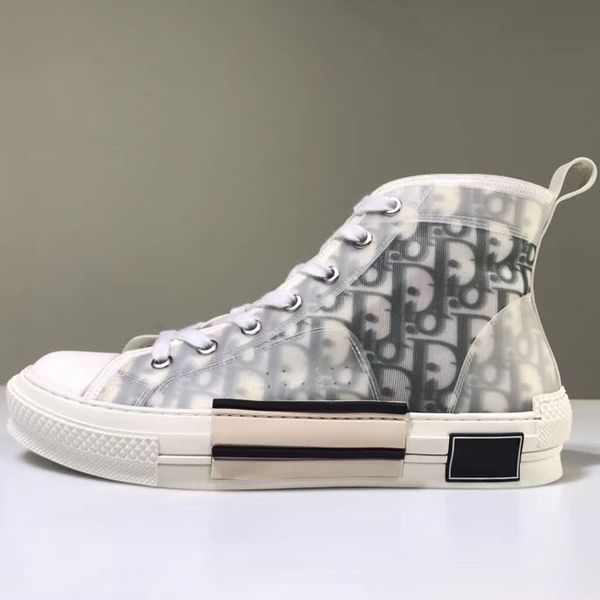 

new b23s obliques mens womens animal leopard flowers fashion designer white platform athletic shoes triple s sneakers eur36-44, White;red