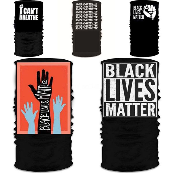 

i cant breathe2020 scarf new head face neck dust-proof isolate fitness bib headdress magic tube scarf leggings biker hooded gift #794, Black