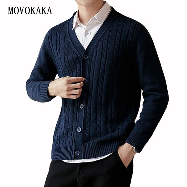 

fashion casual sweater men winter cardigan men knit sweater male single breasted thick sweaters for cotton cardigan sweaters, White;black