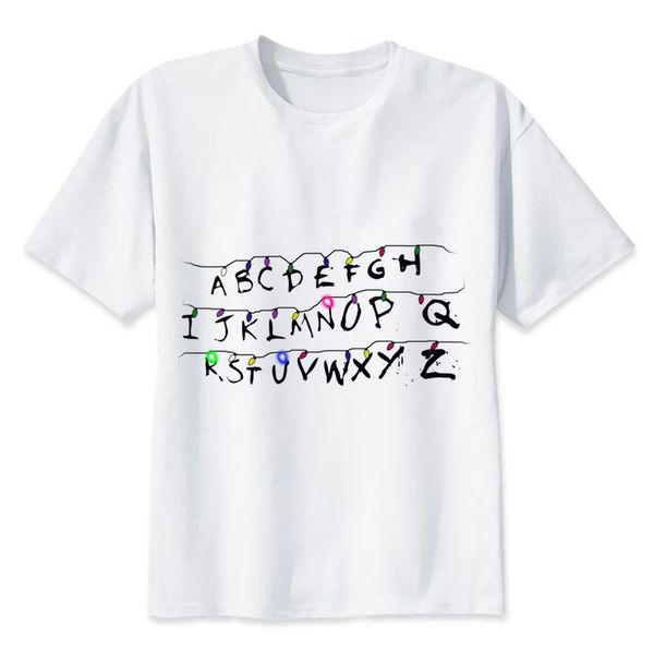 

stranger things 2 t shirt male clothing t shirts men new summer t-shirt men's stranger-thing short sleeve tshirt tees newest, White;black