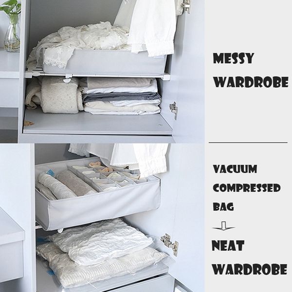 

12-piece скрученные вручную вакуумная сжатия мешок прозрачные одежды сохранить космические путешествия главная sealed сжатия мешок хранения