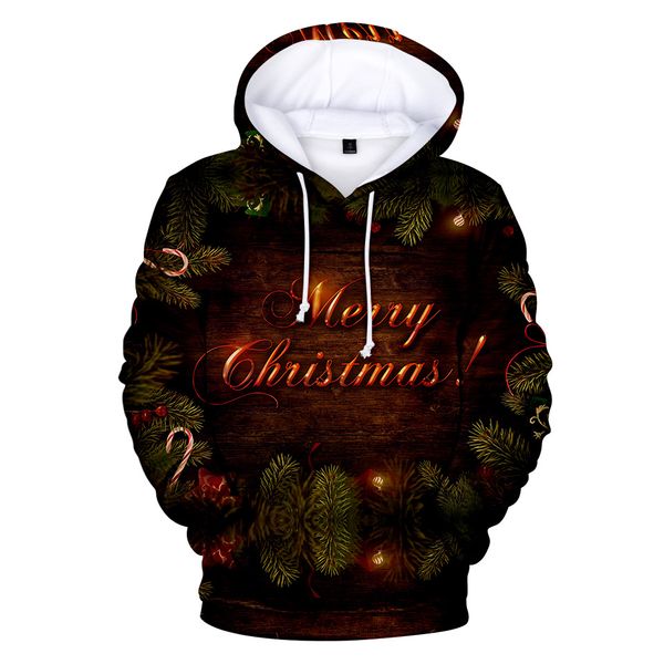 Hoodies dos homens moletom skr natal 3d impresso homens mulheres outono primavera moda Xmas Papai Noel