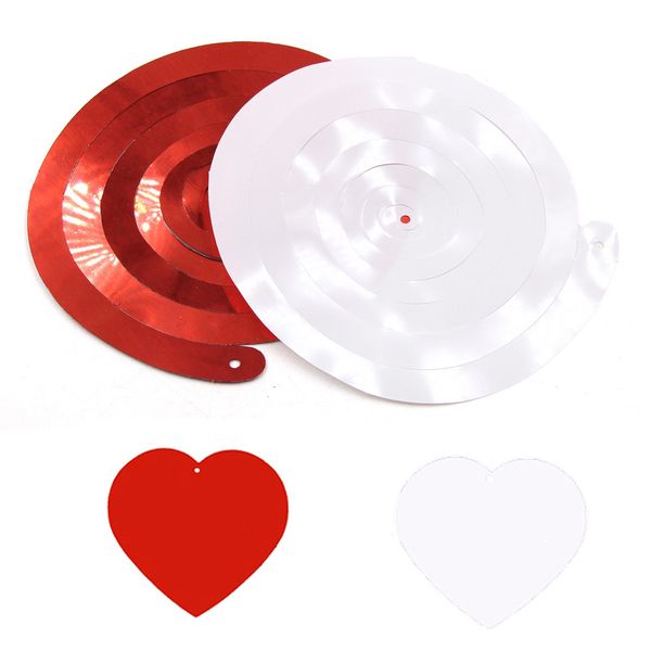 

6pcs / комплек whitered love heart поолка подвеной swirl ђкѬаени вадебного ђкѬаени ђкѬ