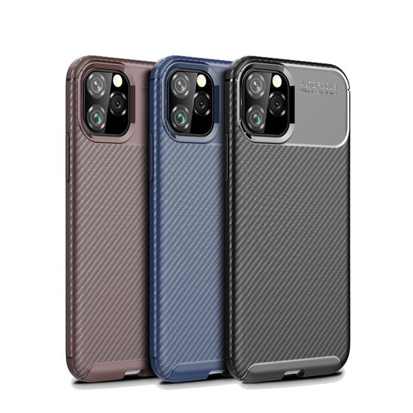 

tpu drop protection mobile for iphonex 11 pro max xs max xr 8 7 6 plus carbon fiber brushed phone case