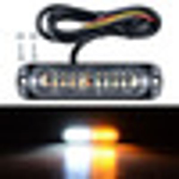 

10 leds ambulance light 12v car light flashing fireman lights blue strobe warning car-styling for suv truck