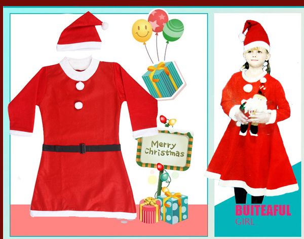 

christmas clothes 10-13 girls non-woven fabric 3 pieces set performance clothing christmas supplies