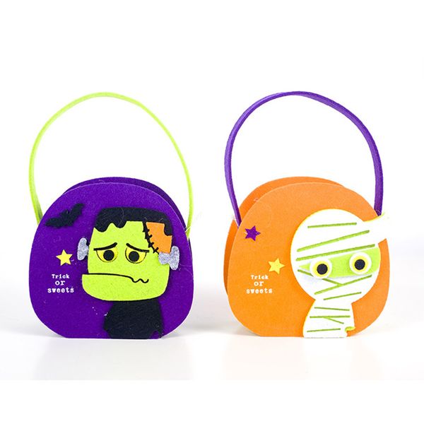 

22 * 13 см kawaii мультфильм хэллоуин сумки конфеты призрак фестиваль детский подарок сахарная корзина diy сумки с ручками