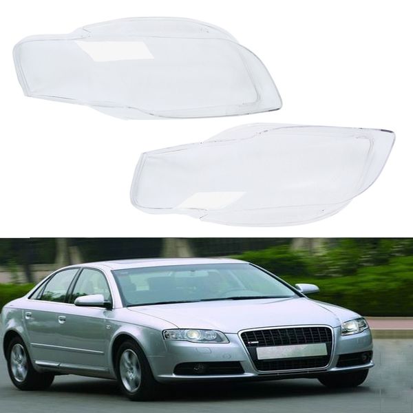 

dhbh-car clear headlight lens cover replacement headlight headlamp shell cover for- a4 b7 2006 2007 2008