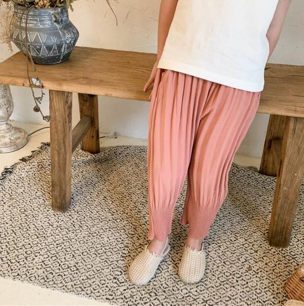 

2020 new stylish baby girls pants summer kids girls pants 2-7 years, Blue