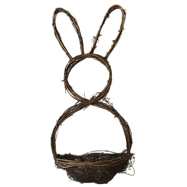 

easter cute shape wreath handmade rattan holiday home door window hanging ornament