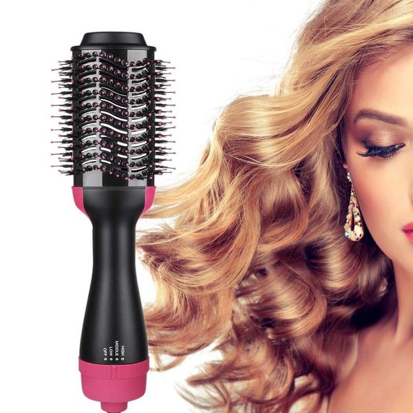 

hair dryer brush one step hair dryer multi-functional 3-in-1 air brush dry straighten curl for all hair types