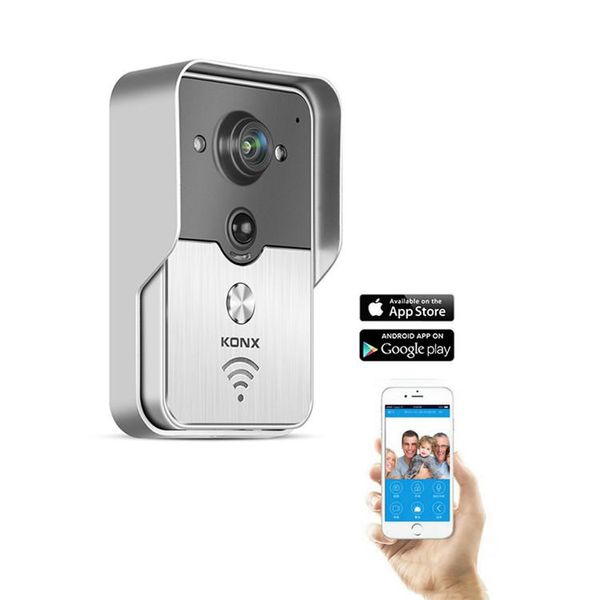 Vídeo sem fio porta telefone Intercom Doorbell peehole Remote Camera Unlock IR Alarme Android IOS - UK