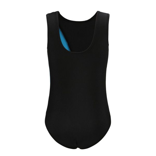 

new children kids girls gymnastics dance suit breathable sleeveless soft fashion concise color matching gymnastics body suit