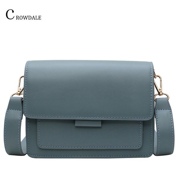 

crowdale crossbody bag for women pu leather fashion small shoulder messenger bag design female travel handbags and purses