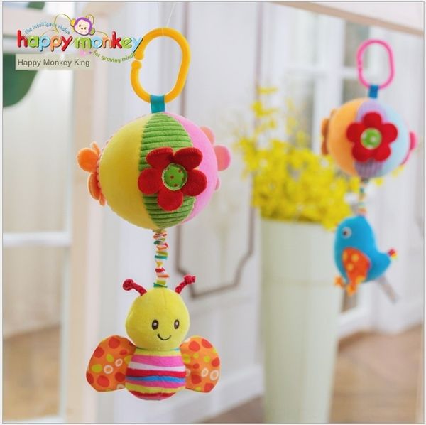 

happy monkey newborn cloth ball music hanging baby pacify rope happy monkey newborn cloth ball music bell bed hanging baby pacify rope bed b