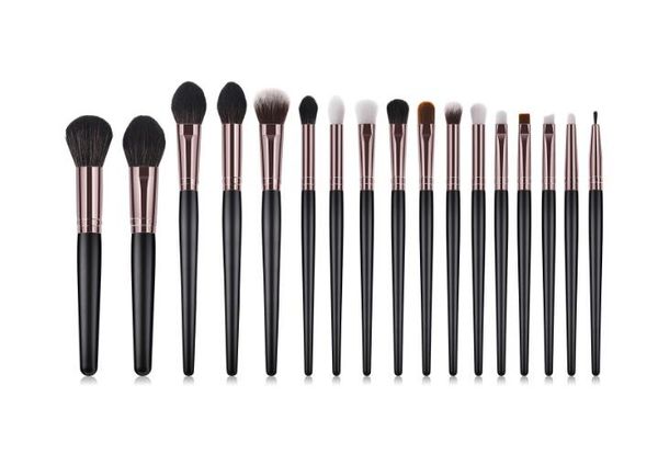 

beauty tools 17pcs makeup brushes set foundation wood handle brush