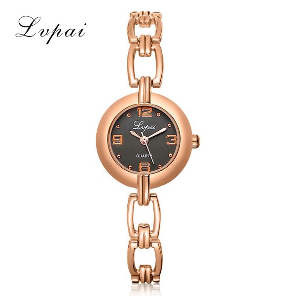 

lvpai relogios saat women watches luxury style women bracelet watch ladies wrist watches round clock relojes relogio femino #a, Slivery;brown