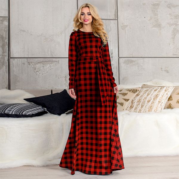 black and red long frock