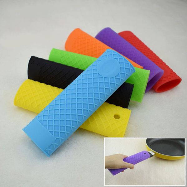 

thickening has been a big silicone pot handle set silicone wok gloves heat insulation non-slip pot handle cover handle cover t3i5176