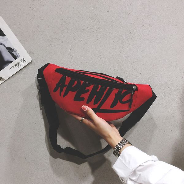

waist bag women fashion outdoor letter sport canvas crossbody phone bolsa cintura menina fanny packs bolsa cintura 2019