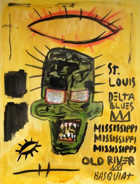 

jean-michel basquiat * delta blues * home decor handpainted &hd print oil painting on canvas wall art canvas pictures 200304