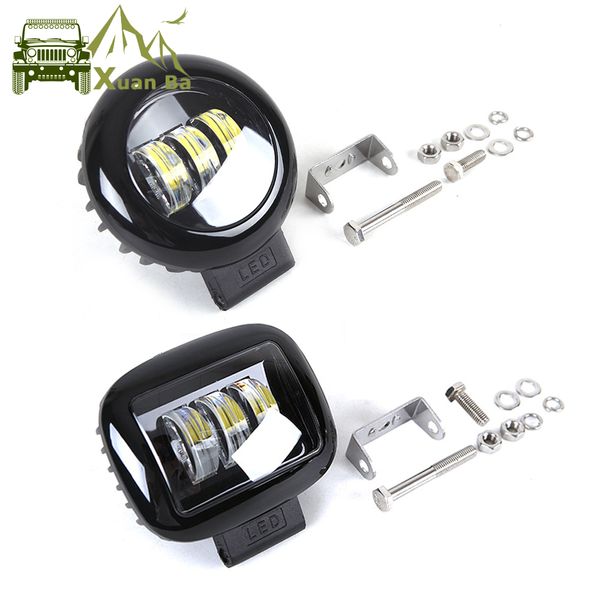 

xuanba 2pcs 6d lens 5 inch led work light 12v 24v for cars tractors atv suv niva 4x4 offroad motorcycle truck flood beam driving lights