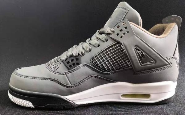 

2020 4s rush violet chinese red cool grey mushroom silver grey men leather outdoor shoes size 40-47