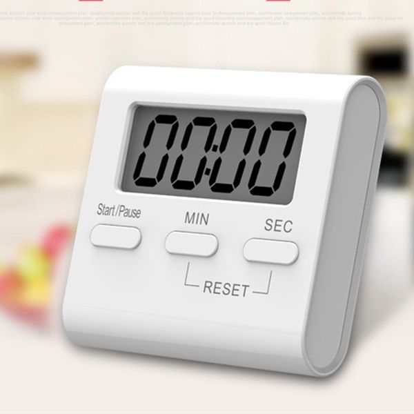 

белый lcd digital kitchen cooking timer count down up clock громкий сигнал тревоги магнитная hour meter