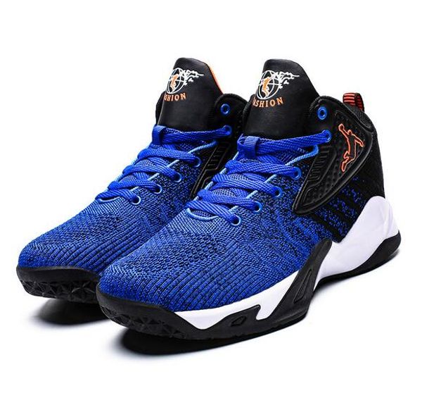 

the est men's high-sports basketball shoes fashion mesh non-slip wear-resistant outdoor sports shoes student running ing